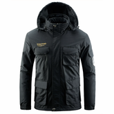 Men's Ski Winter Jacket Mountain Windproof Waterproof Rain Snowboarding Jackets Fleece Warm Snow Hooded Coat