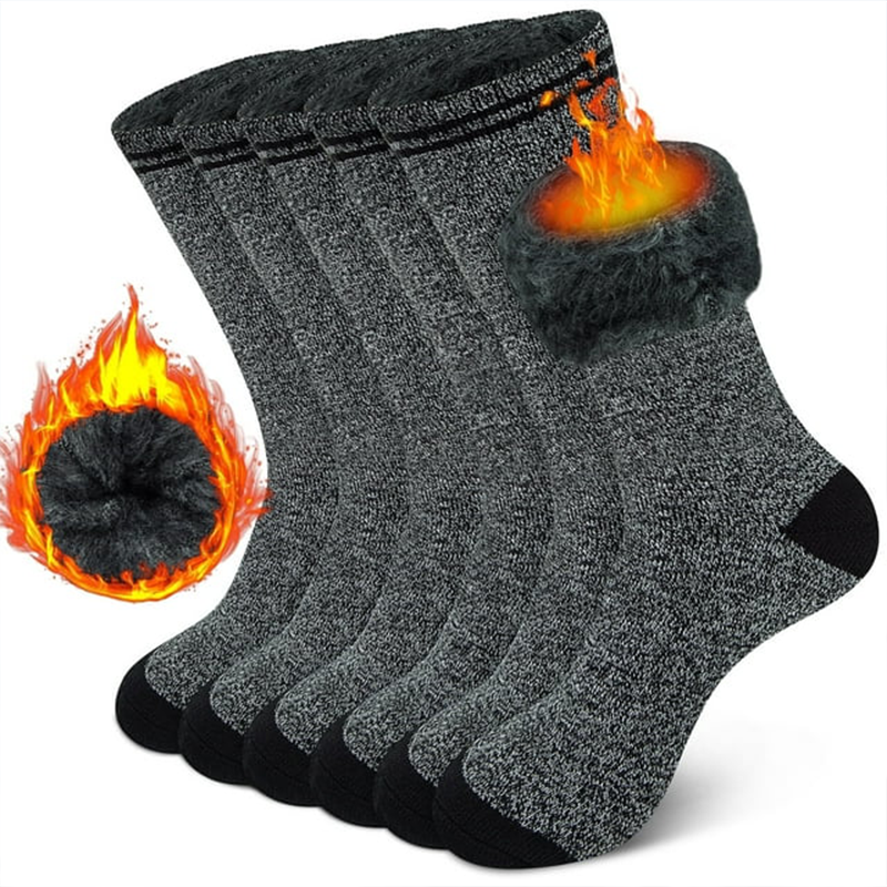 KOITHOT 3 Pack Thermal Socks for Men & Women, Thick Warm Winter Socks for Cold Weather