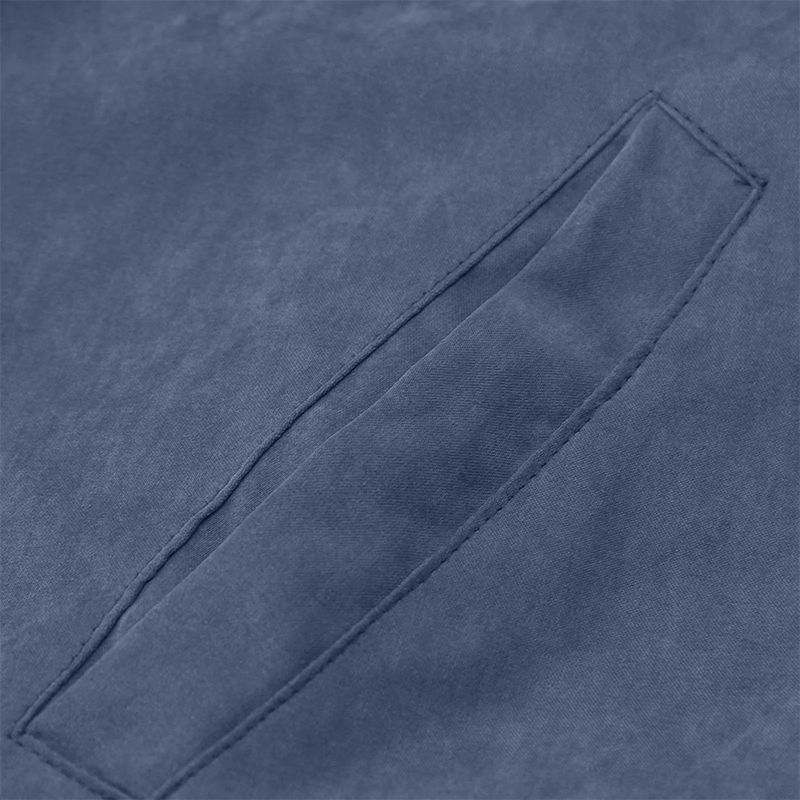 Timoontee Men's Fall Winter Thickened Warm Jacket Coat Solid Full Zip Hooded Coats Sherpa Lined Jacket Casual Comfy Fashion Outerwear Coat Navy M